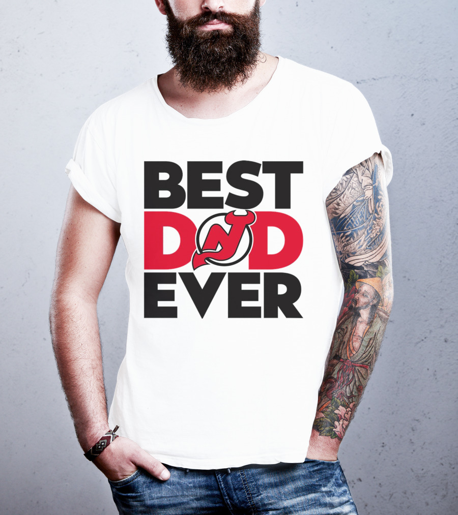 Best Dad Ever New Jersey Devils NHL T-Shirt