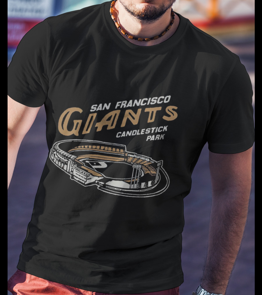 San Francisco Giants Candlestick Park Stadium Vintage T-Shirt