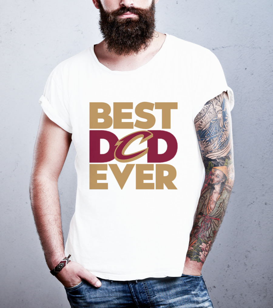 Best Dad Ever Cleveland Cavaliers NBA T-Shirt