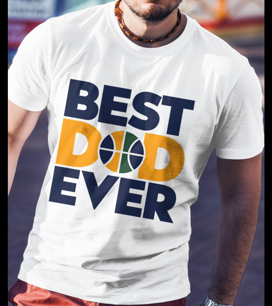 Best Dad Ever Utah Jazz Basketball T-Shirt