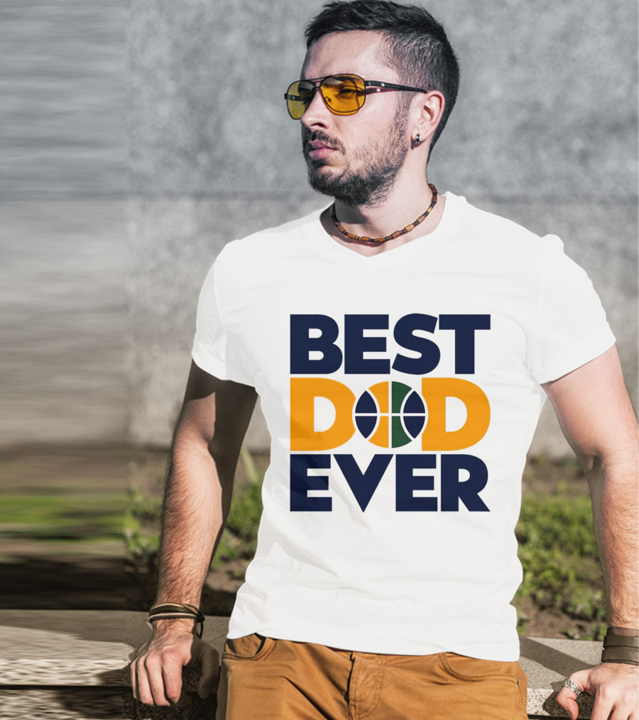 Best Dad Ever Utah Jazz Basketball T-Shirt