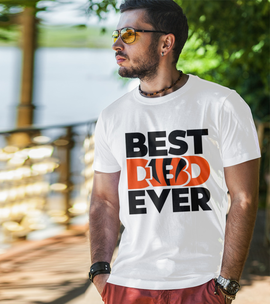 Best Dad Ever NFL Cincinnati Bengals T-Shirt