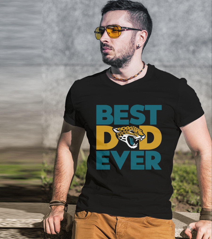 Best Dad Ever Jacksonville Jaguars NFL T-Shirt