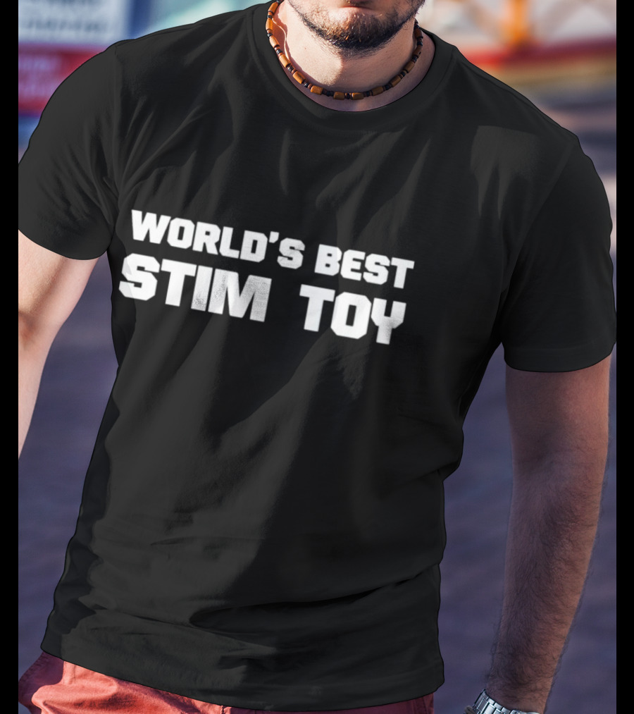World's Best Stim Toy Black T-Shirt