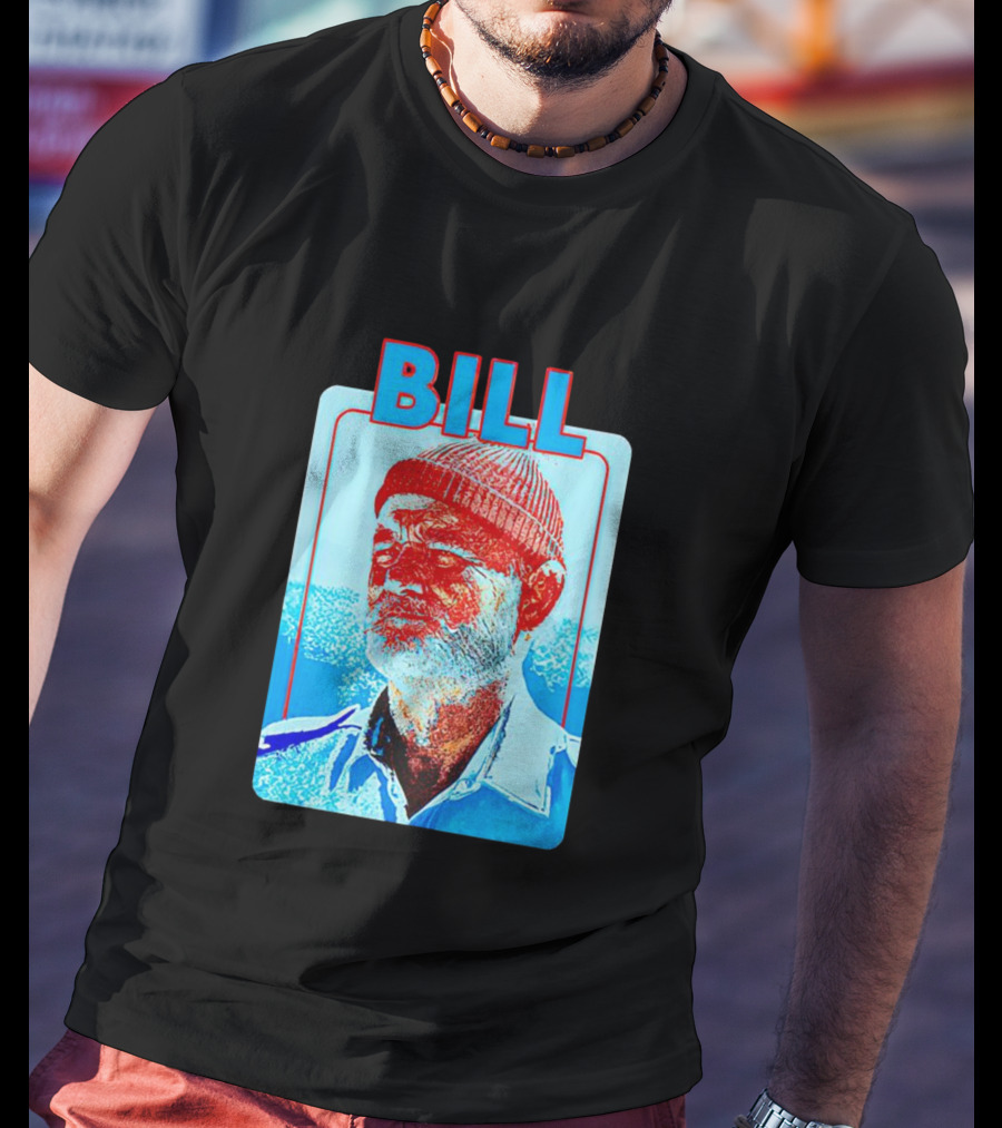 Bill Murray Steve Zissou Blue Red T-Shirt