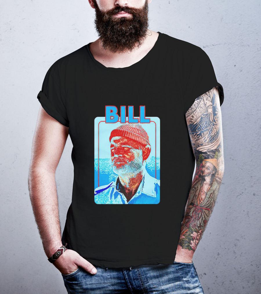 Bill Murray Steve Zissou Blue Red T-Shirt