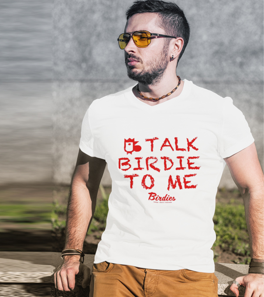 Talk Birdie To Me Birdies Red Text Trend T-Shirt