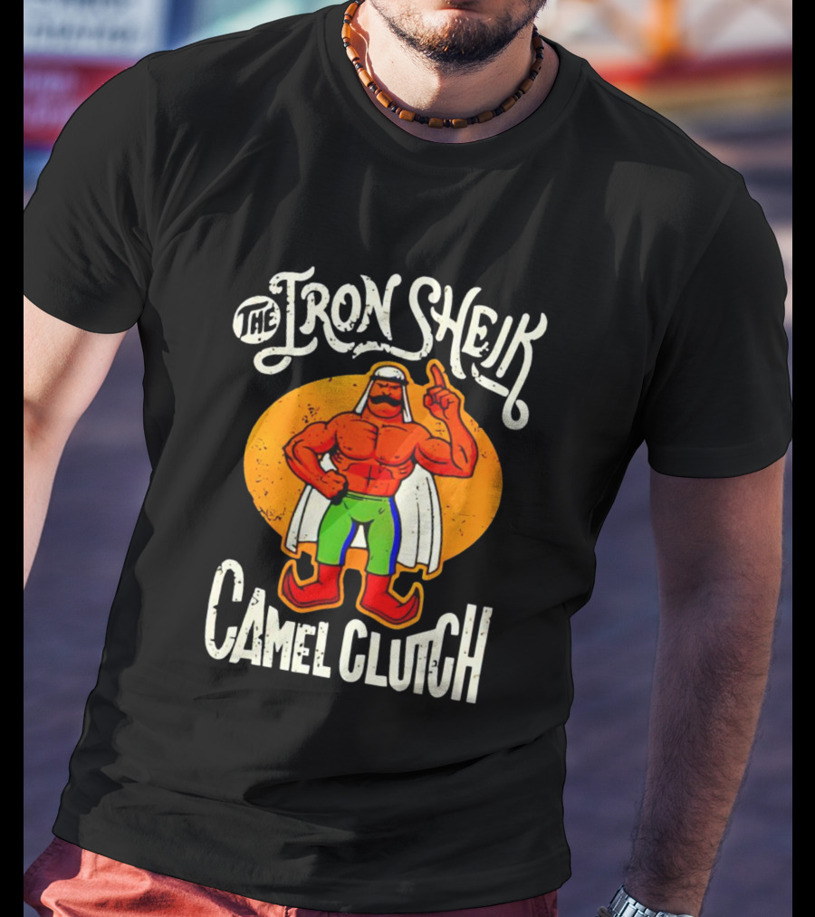 The Iron Sheik Camel Clutch Wrestling 80s T-Shirt