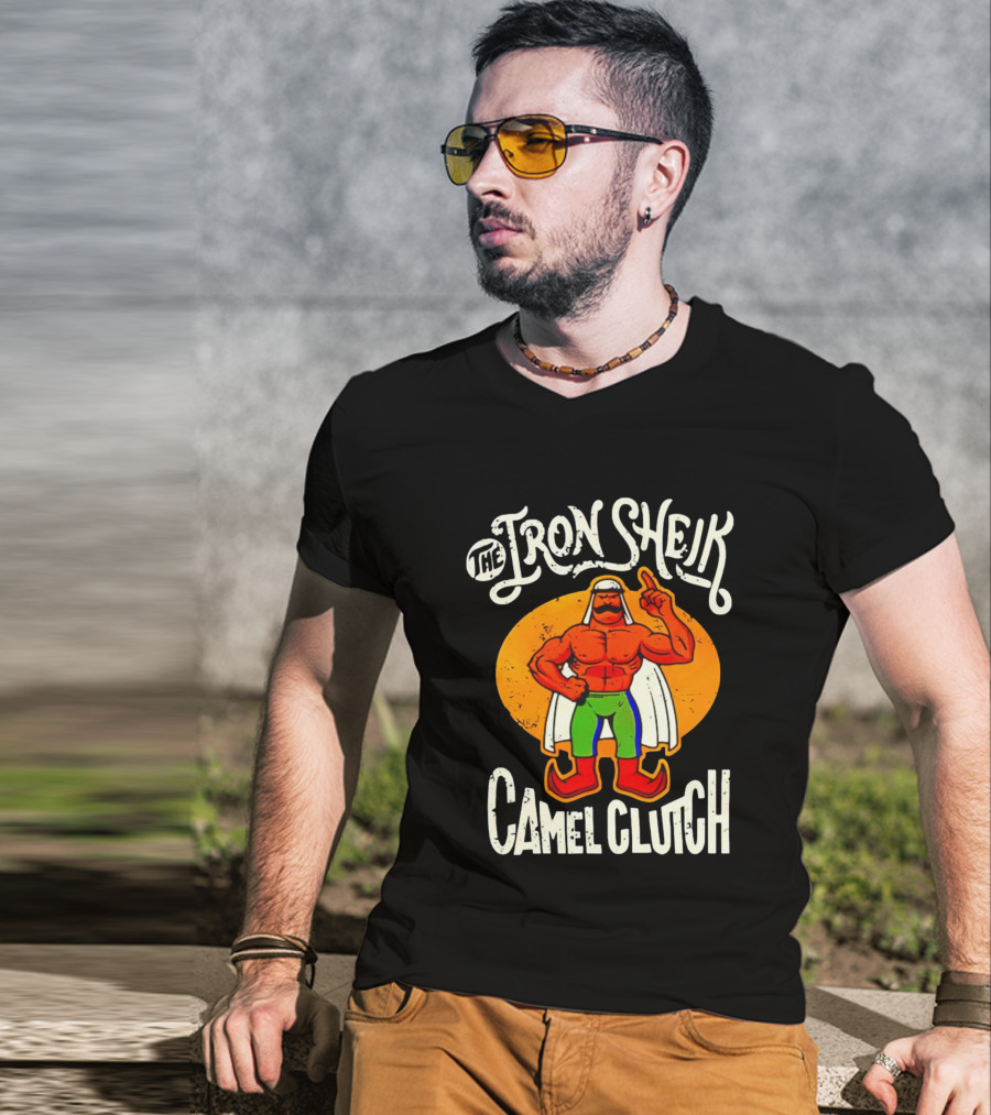 The Iron Sheik Camel Clutch Wrestling 80s T-Shirt