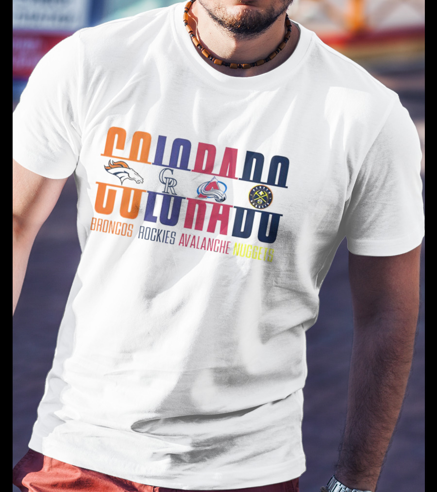 Colorado Broncos Rockies Avalanche Nuggets T-Shirt