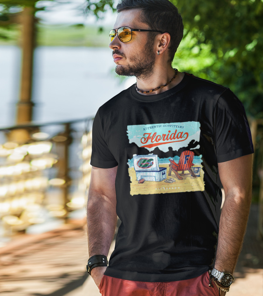 Authentic Outfitters Florida Gators Flogrown Beach Scene T-Shirt