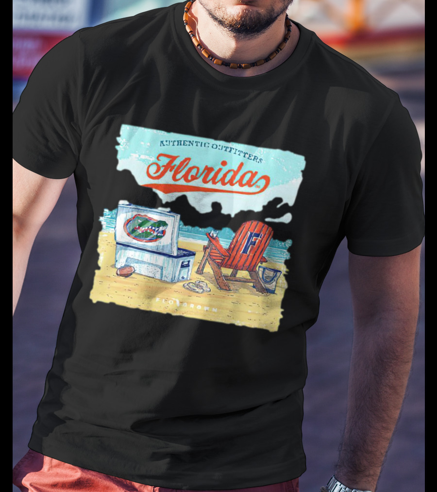 Authentic Outfitters Florida Gators Flogrown Beach Scene T-Shirt
