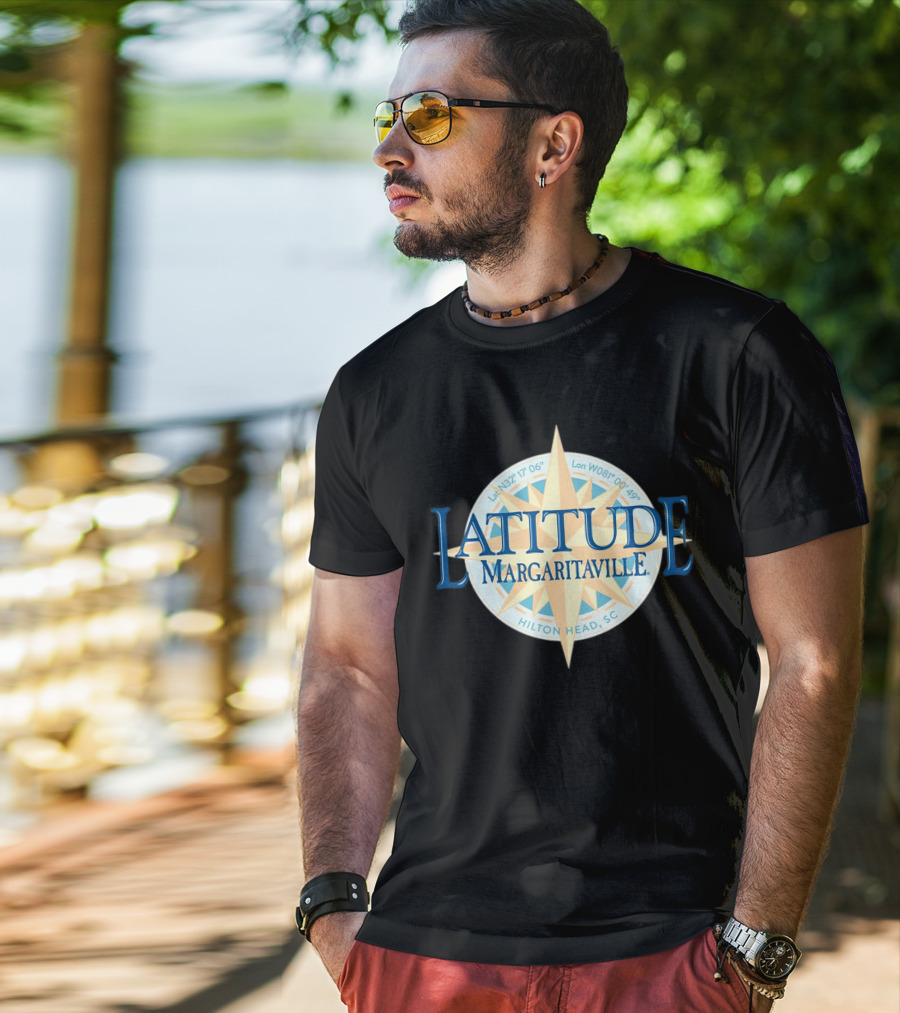 Latitude Margaritaville Hilton Head SC La N32 17 06 Lon W080 49 19 T-Shirt