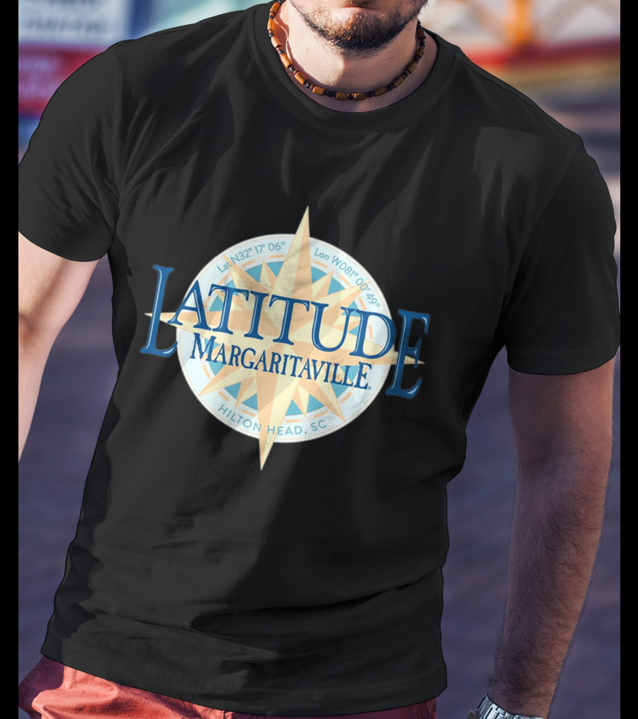 Latitude Margaritaville Hilton Head SC La N32 17 06 Lon W080 49 19 T-Shirt