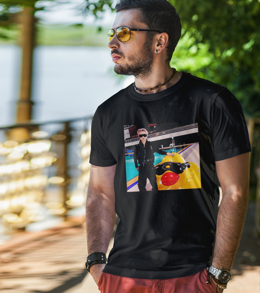 Stray Kids Felix By Pool With Giant Sunglasses Duck T-Shirt