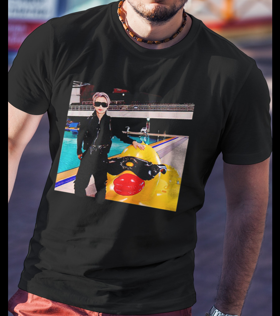 Stray Kids Felix By Pool With Giant Sunglasses Duck T-Shirt