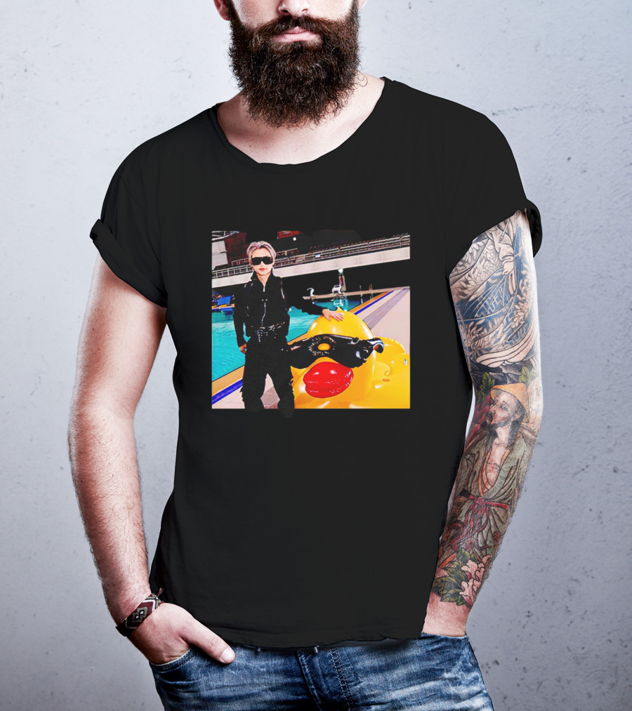 Stray Kids Felix By Pool With Giant Sunglasses Duck T-Shirt