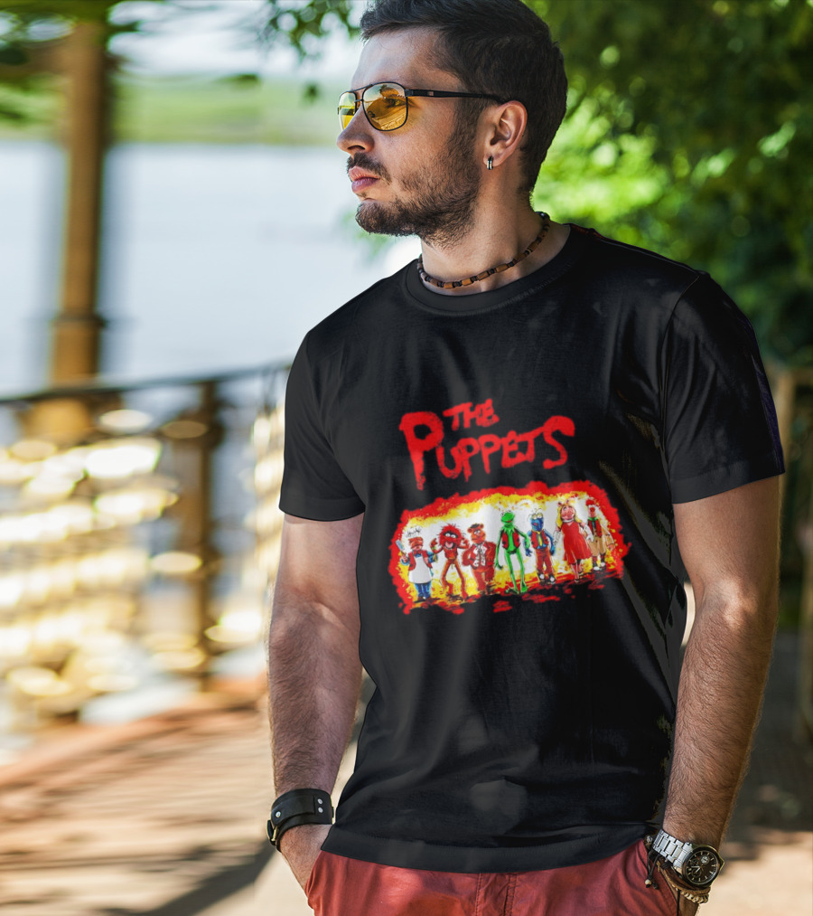 The Puppets Walking In Colorful Lineup T-Shirt
