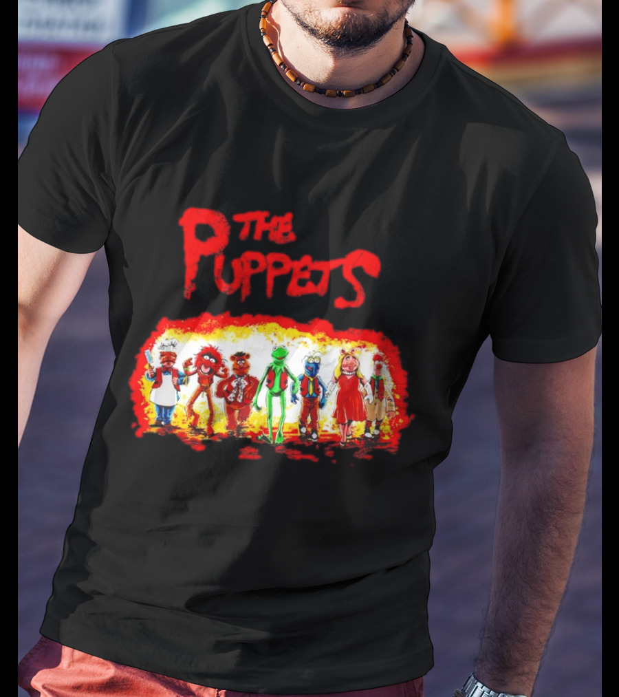 The Puppets Walking In Colorful Lineup T-Shirt