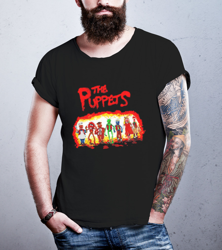 The Puppets Walking In Colorful Lineup T-Shirt