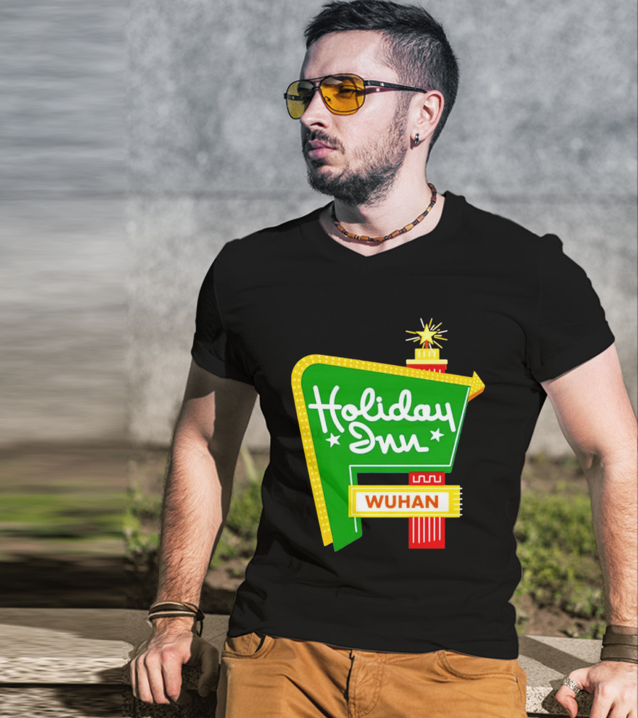 Holiday Inn Wuhan Vintage Neon Sign T-Shirt
