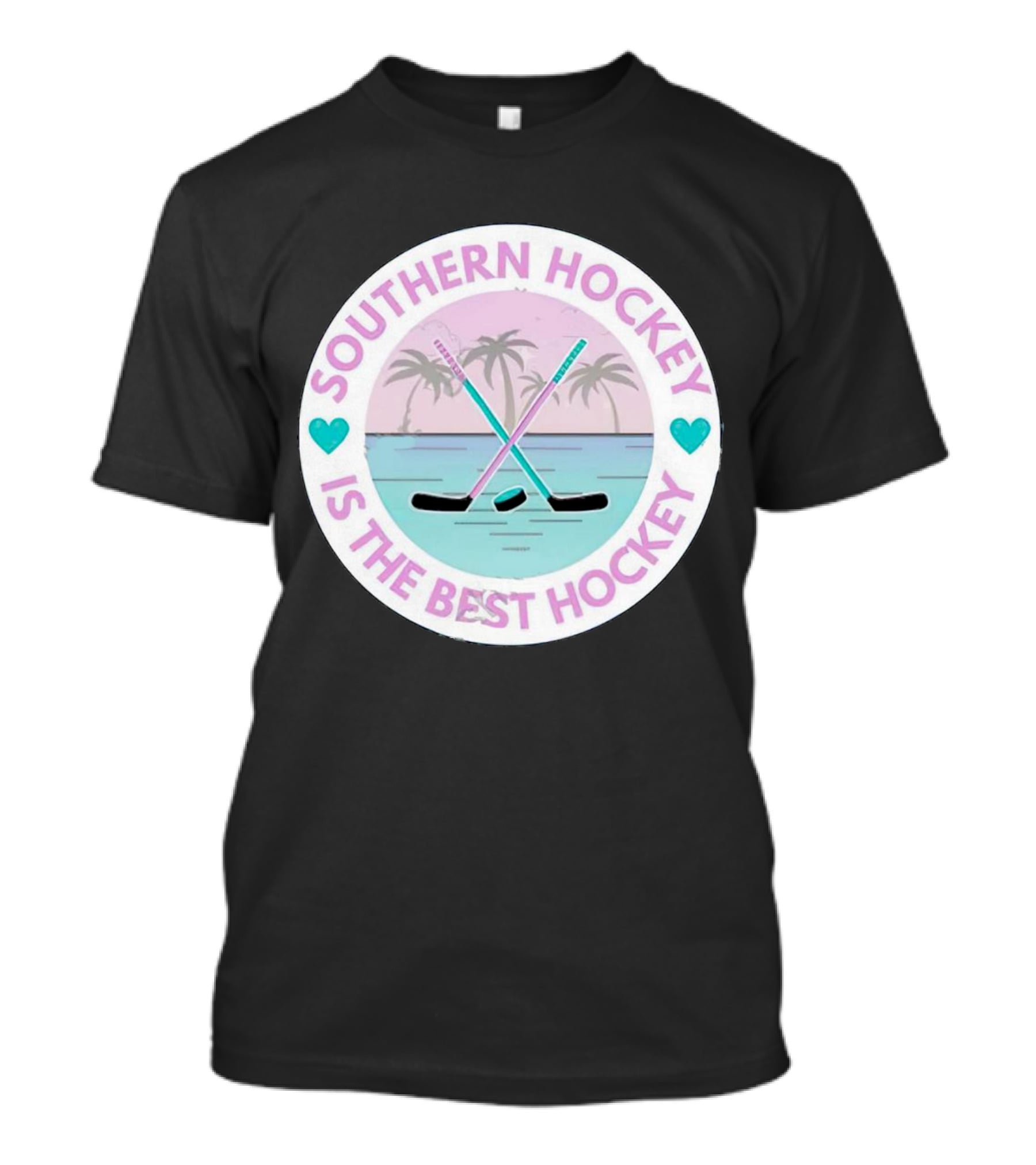 Southern Hockey Is The Best Hockey Palms And Crossed Sticks T-Shirt