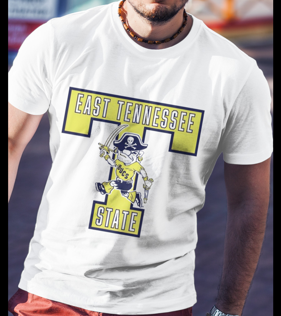 East Tennessee State Buccaneers Block ETSU Pirates T-Shirt
