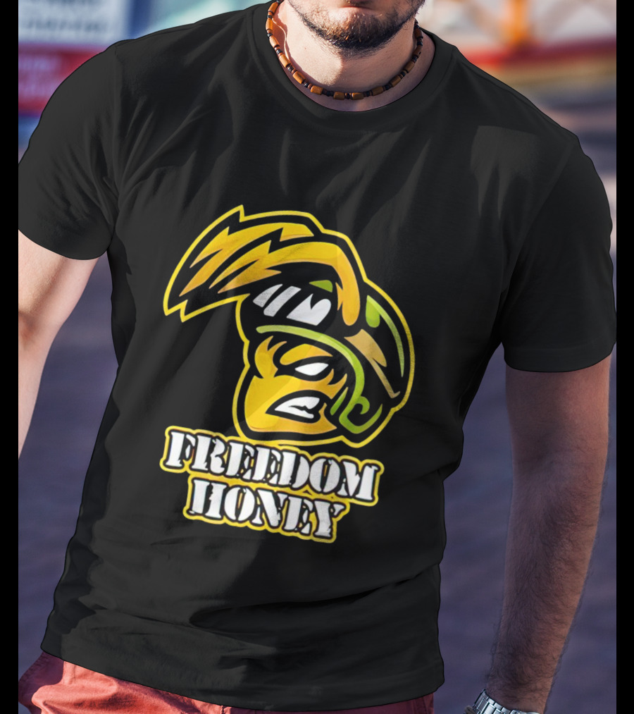 Cory Morgan Freedom Honey Helmet Character T-Shirt