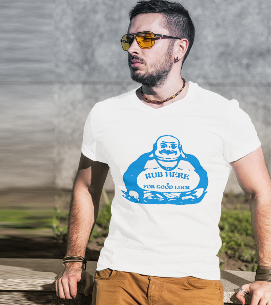 Missy Pantone Rub Here For Good Luck Buddha T-Shirt