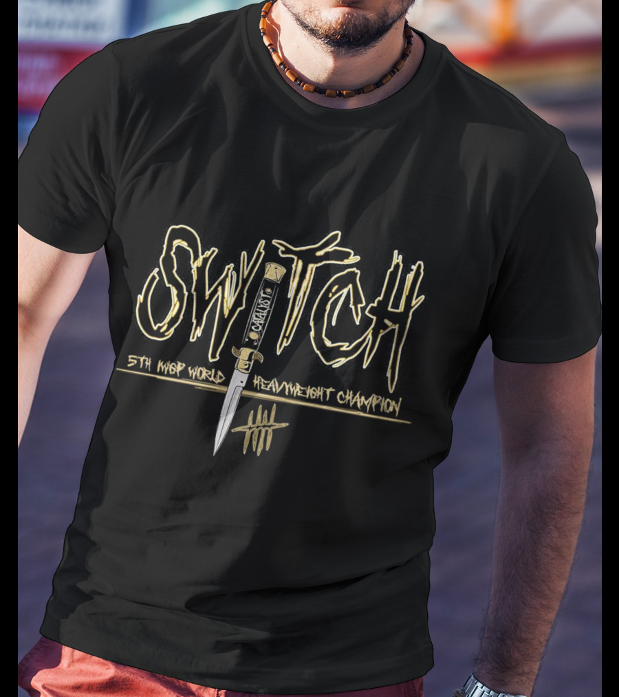 Switchblade Jay White 5th IWGP World Heavyweight Champion Knife T-Shirt