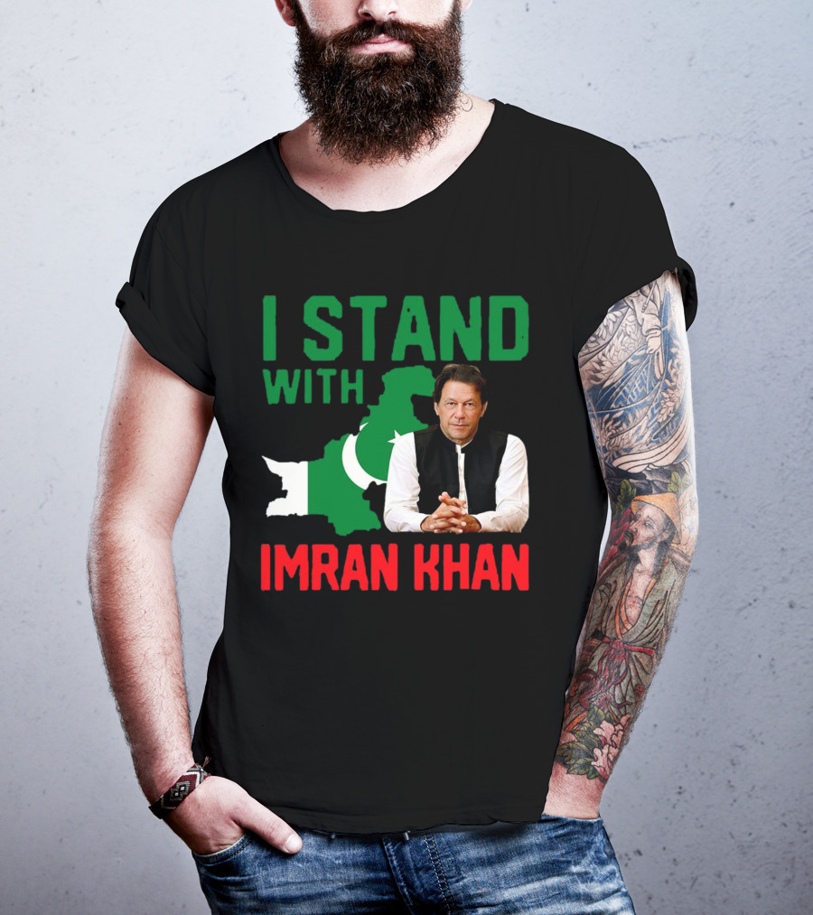 I Stand With Imran Khan PTI Support Pakistan T-Shirt