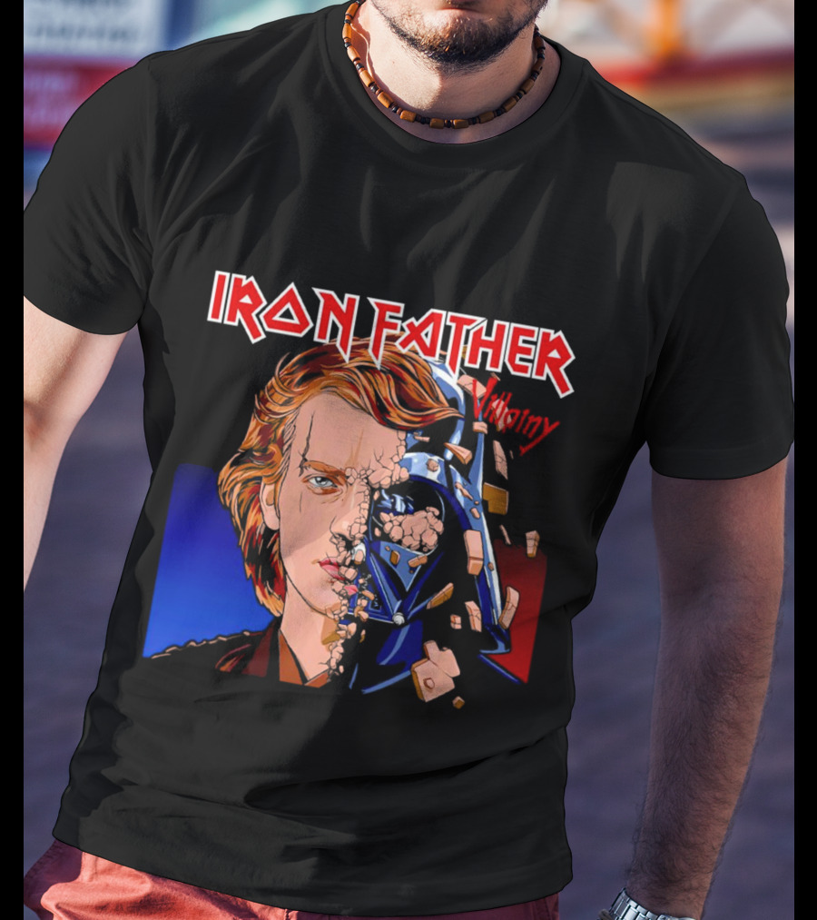 IRON FATHER Villainy Darth Vader T-Shirt