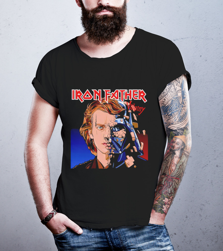 IRON FATHER Villainy Darth Vader T-Shirt