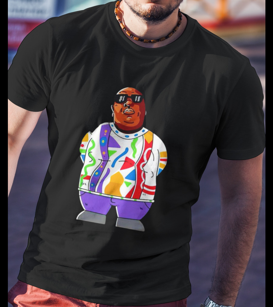 RIP Big Pokey Colorful Sweater Cartoon T-Shirt