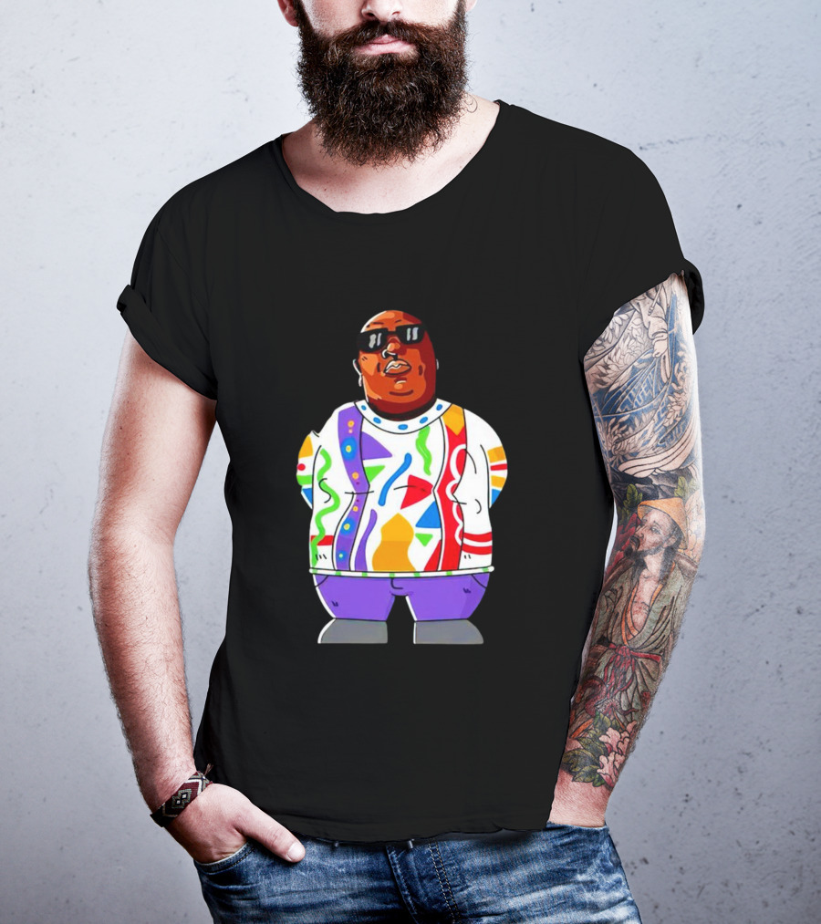 RIP Big Pokey Colorful Sweater Cartoon T-Shirt