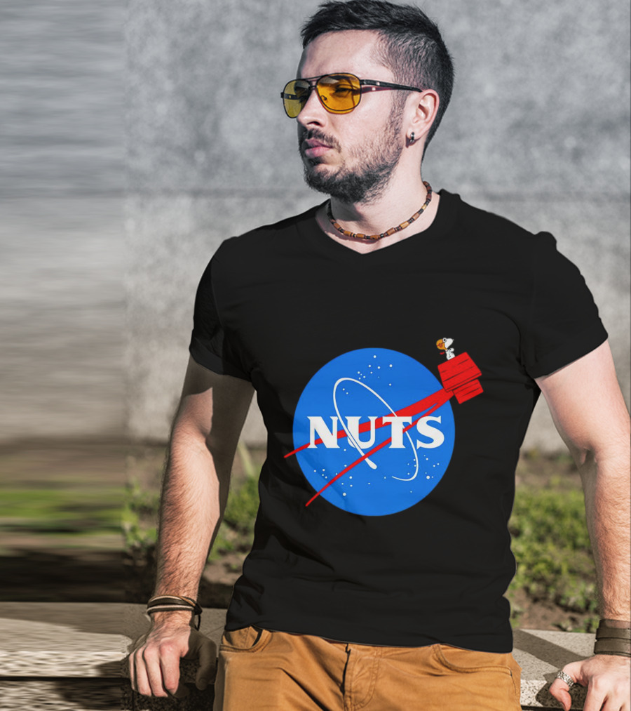 Snoopy Space Nuts NASA Parody Astronaut Adventure T-Shirt
