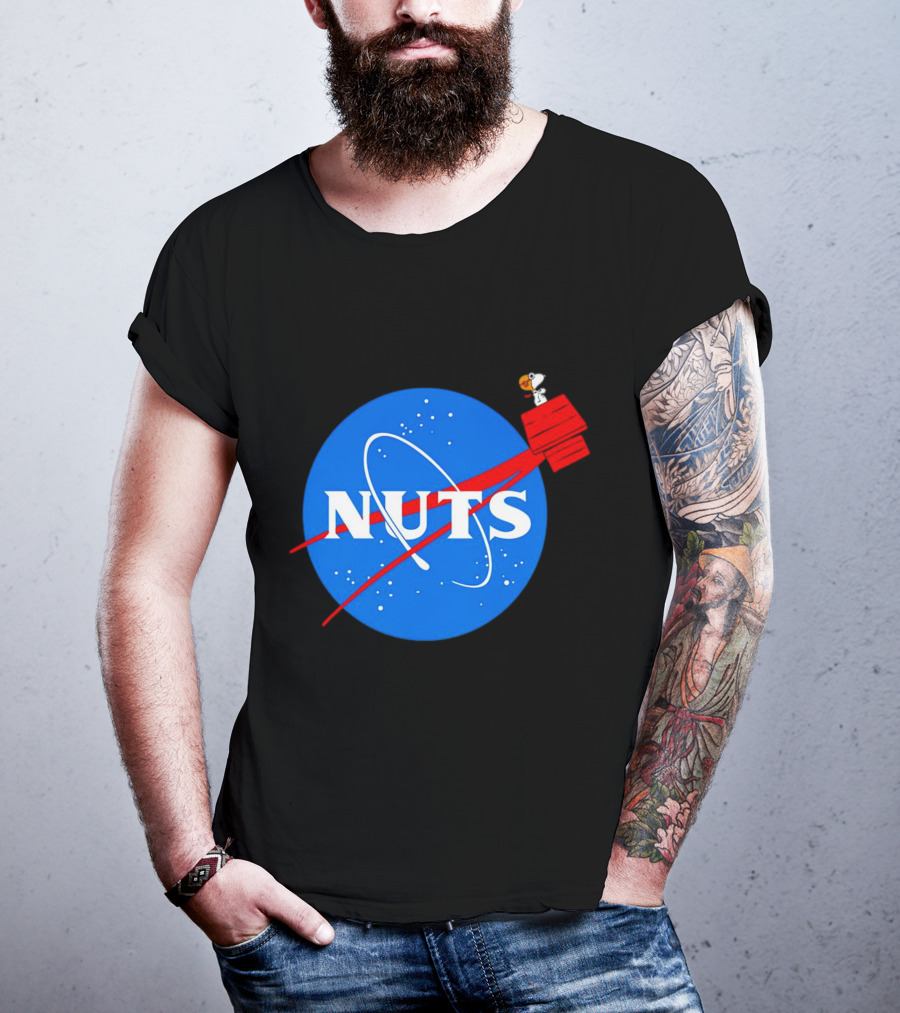 Snoopy Space Nuts NASA Parody Astronaut Adventure T-Shirt