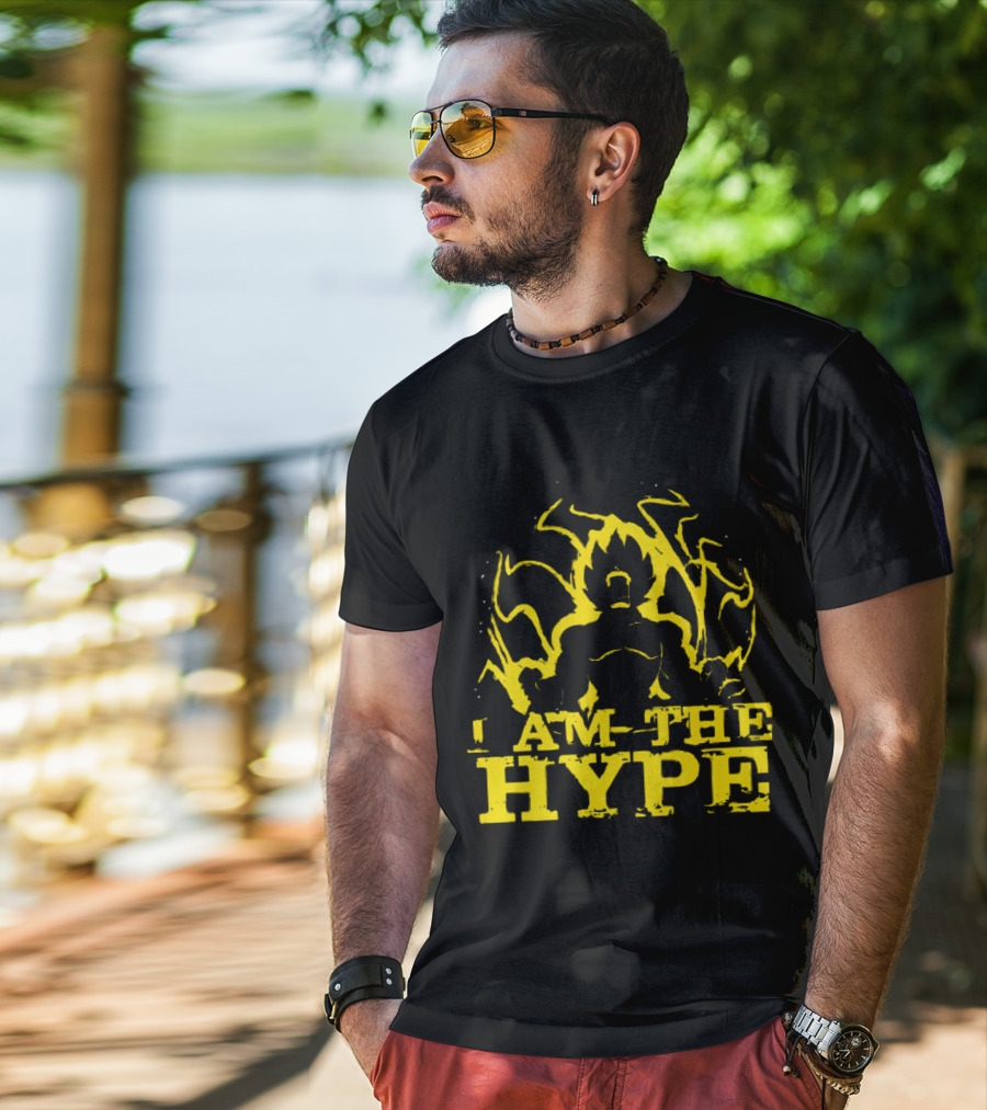 Vegeta I Am The Hype Super Saiyan Yellow Aura T-Shirt