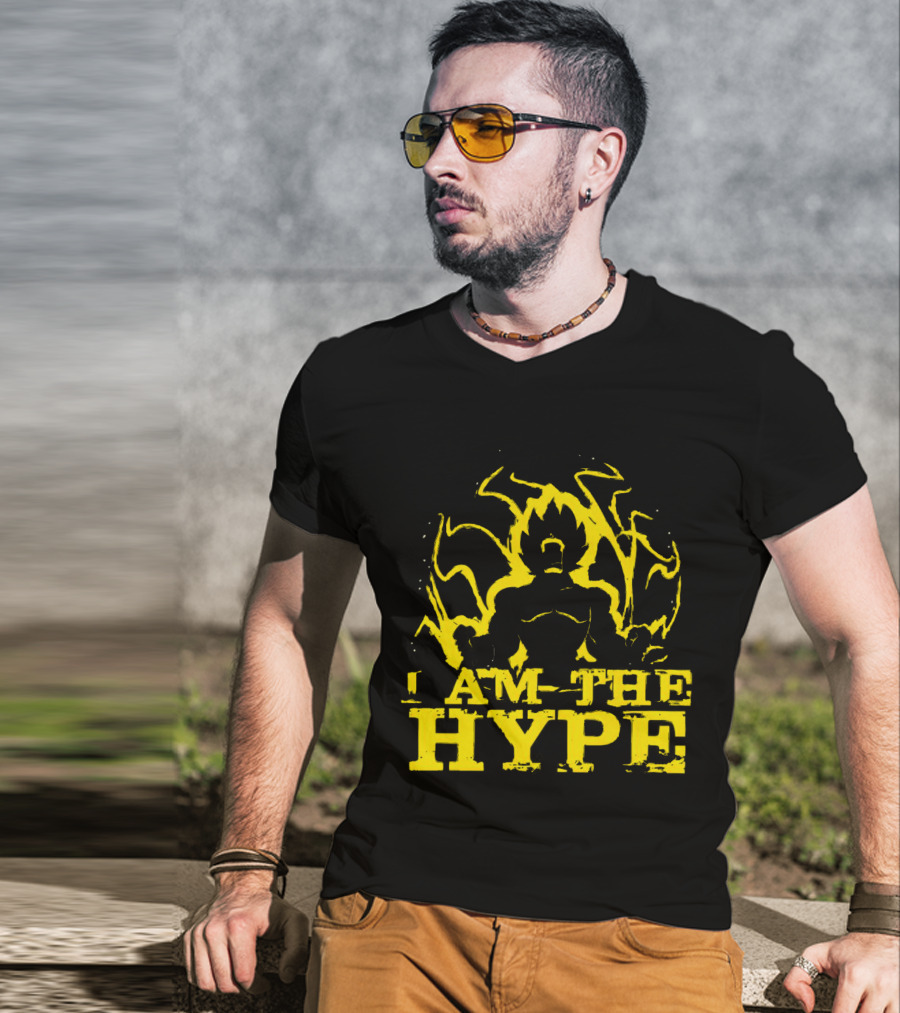Vegeta I Am The Hype Super Saiyan Yellow Aura T-Shirt