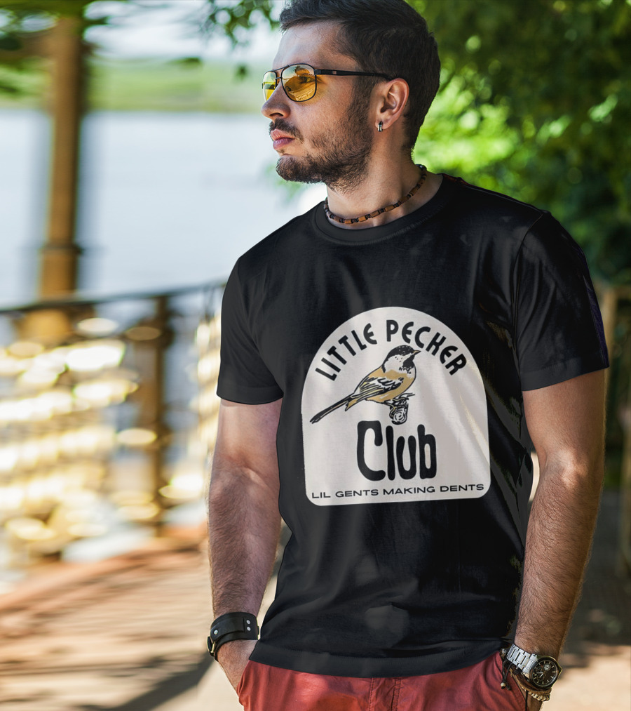 Little Pecker Club Bird Lil Gents Making Dents T-Shirt