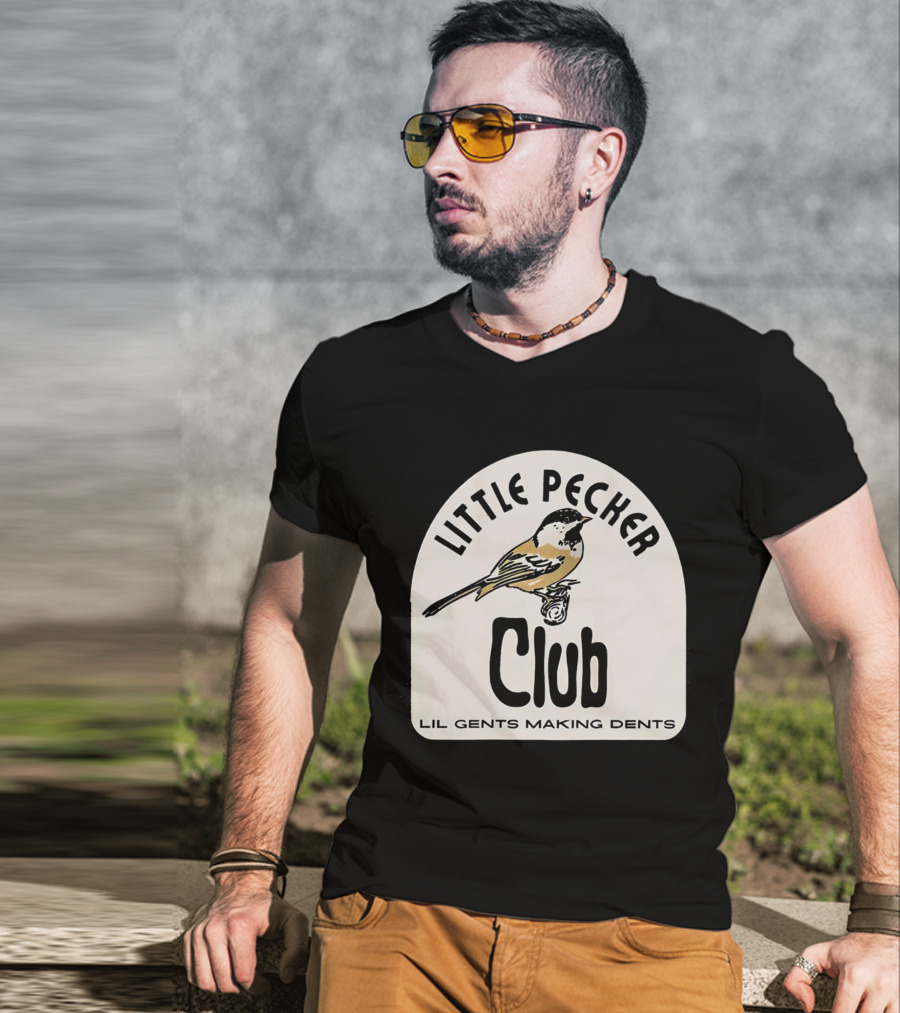 Little Pecker Club Bird Lil Gents Making Dents T-Shirt