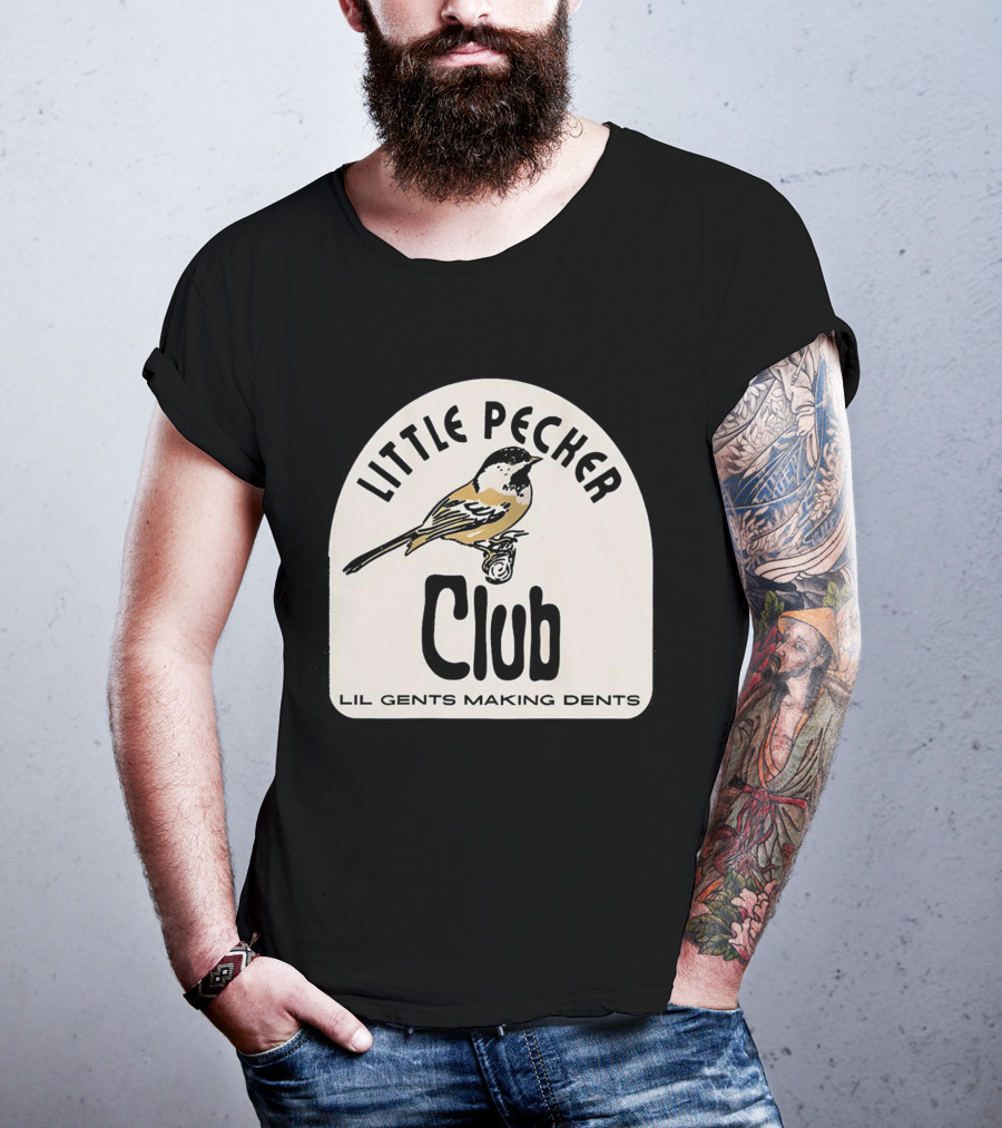Little Pecker Club Bird Lil Gents Making Dents T-Shirt