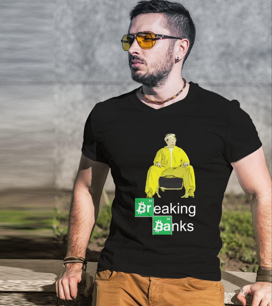 Breaking Banks Bitcoin Chemistry Suit T-Shirt