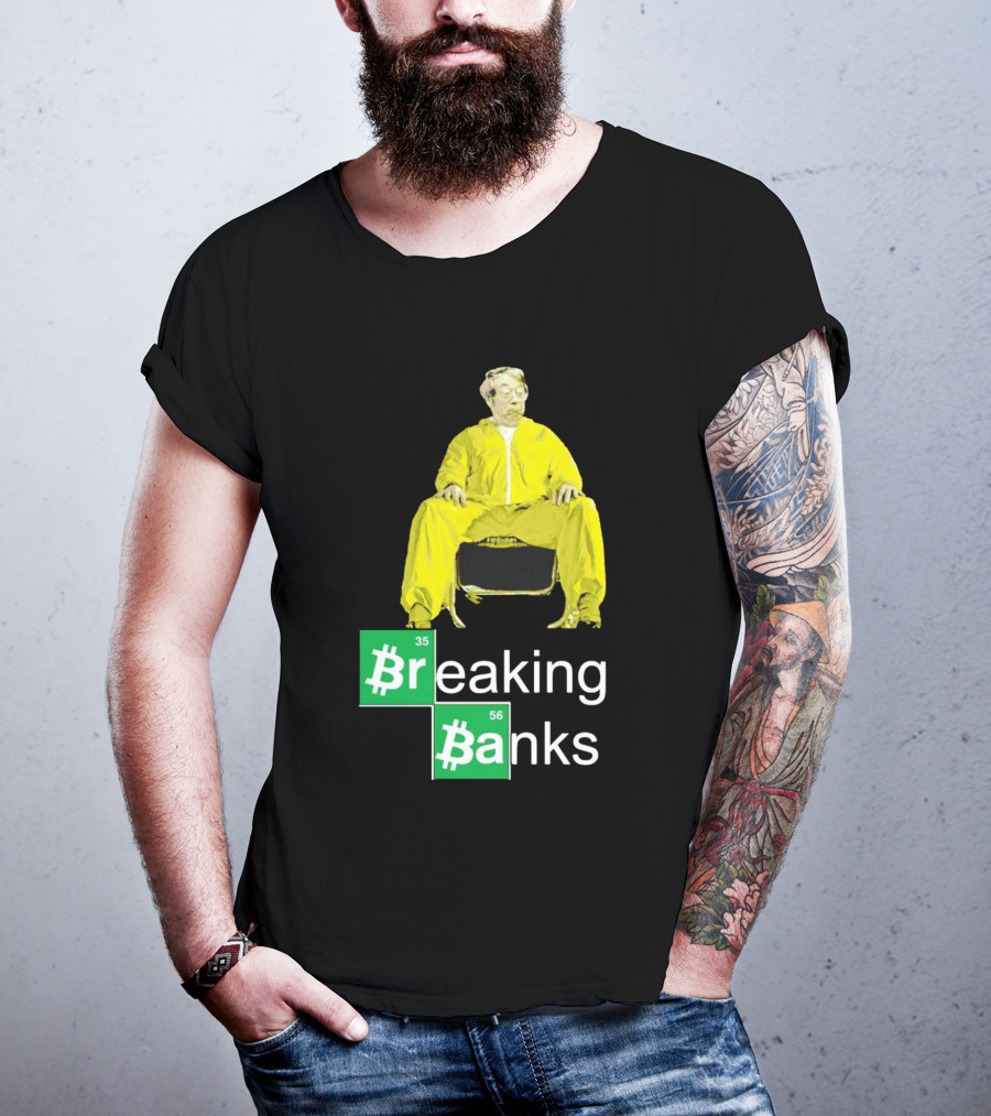 Breaking Banks Bitcoin Chemistry Suit T-Shirt