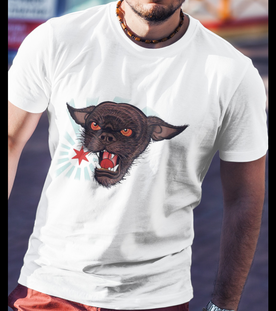 CM Punk Rowdy Chicago Star Ringer Dog T-Shirt