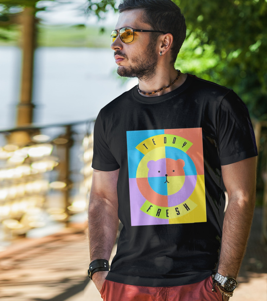 Teddy Fresh Colorful Circle Bear T-Shirt