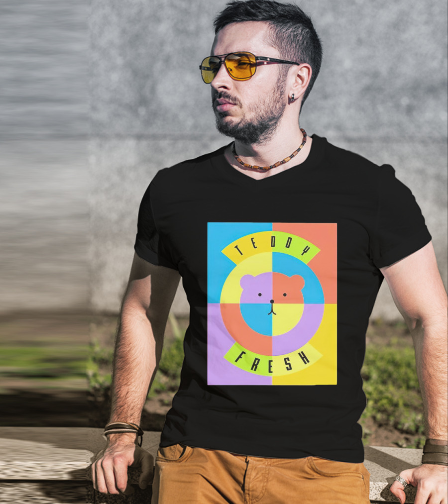 Teddy Fresh Colorful Circle Bear T-Shirt