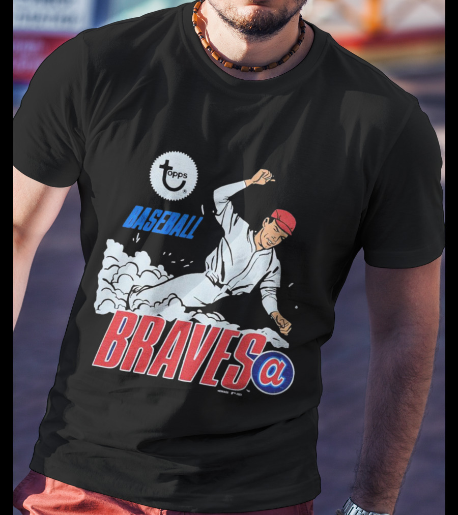 Topps Baseball Braves MLB Atlanta Braves T-Shirt