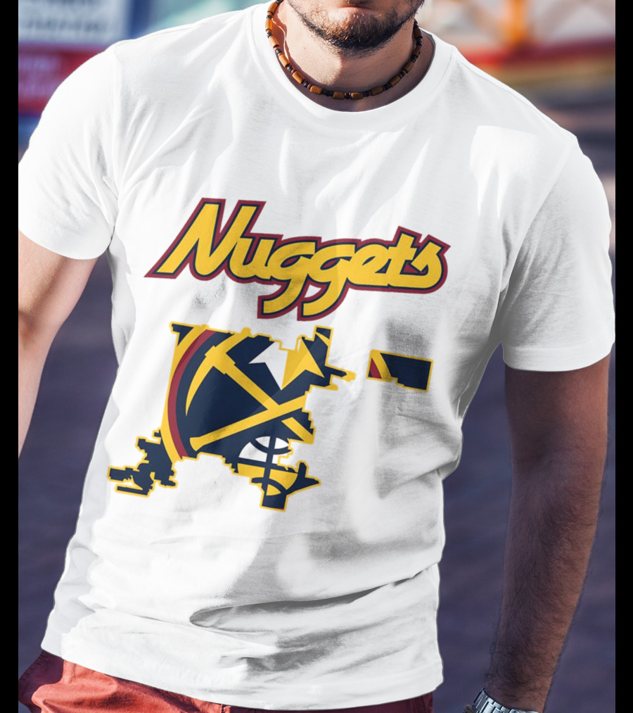 Nuggets Denver Map Basketball Team T-Shirt