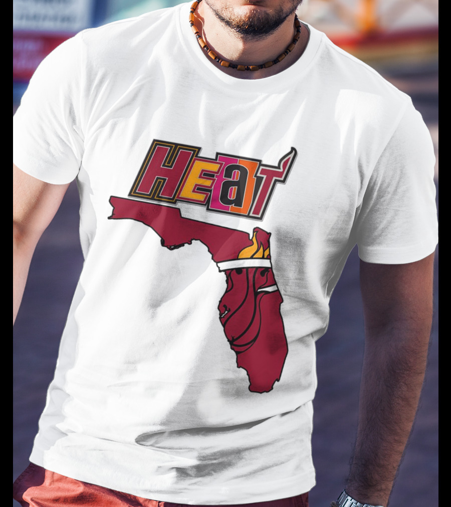 Heat Map Florida Basketball Emblem T-Shirt